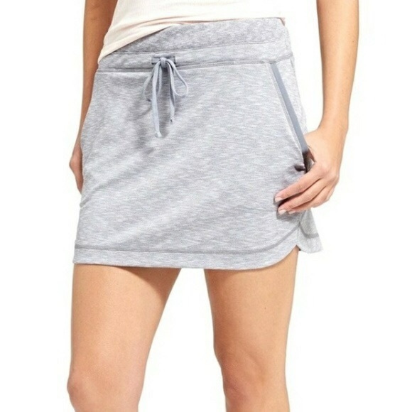 Athleta Dresses & Skirts - Athleta Techie Terry Skirt Light Gray Size S
